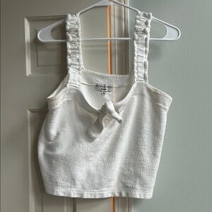 Madewell White Textured Women's Top